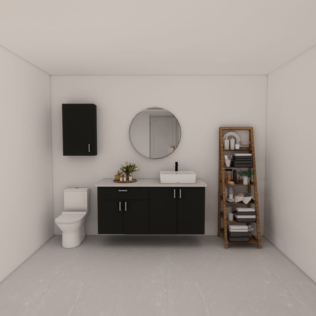 Vanité suspendue 2 portes - 1 tiroir