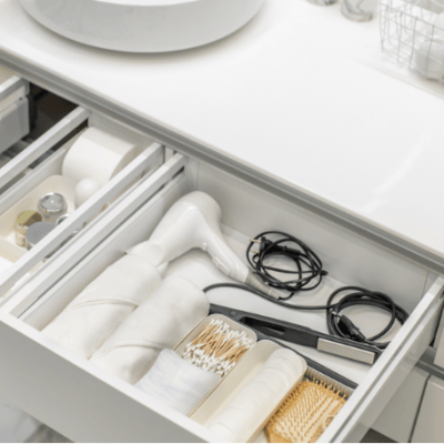 Personnalisez votre vanité de salle de bain avec plusieurs tiroirs de rangement pour vos accessoires de beauté, Cuisines Armoben